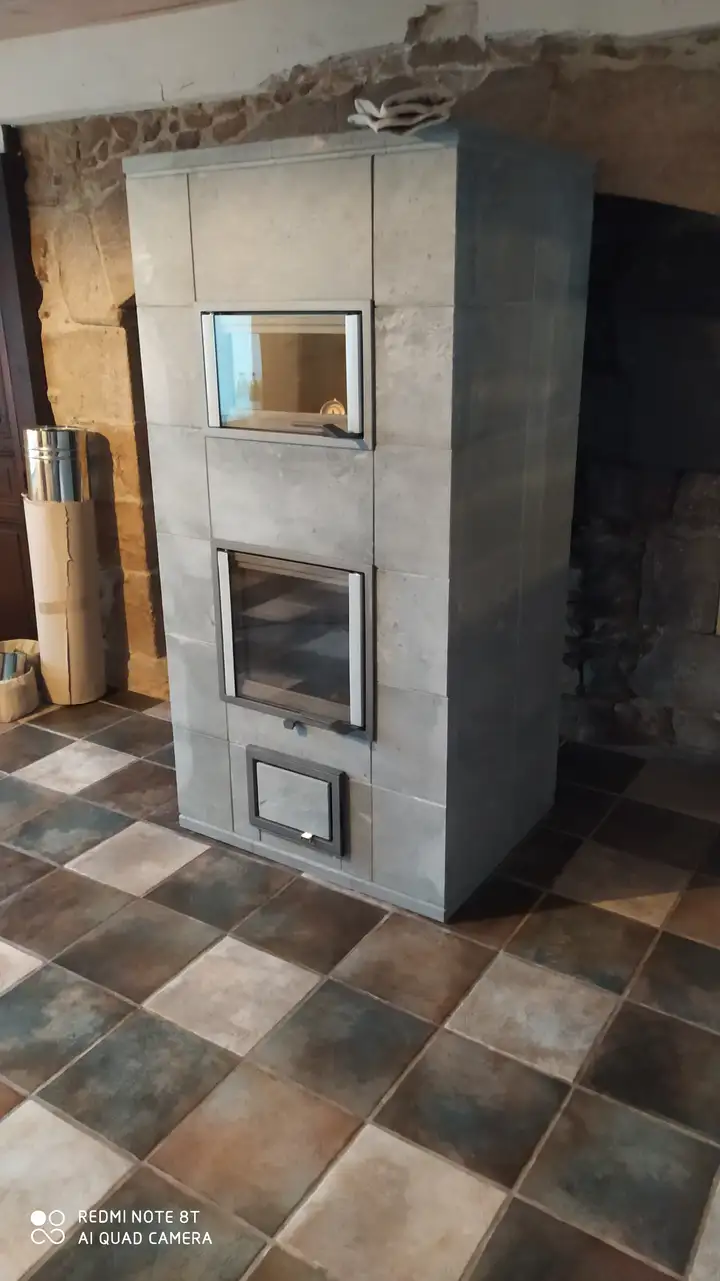 Installation Poêle de masse NunnaUnni Mamo Solo