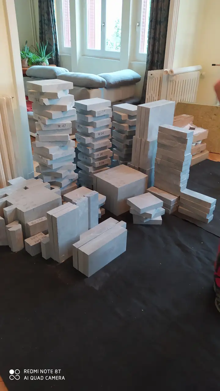 Installation Poêle de masse NunnaUnni Blanka PL