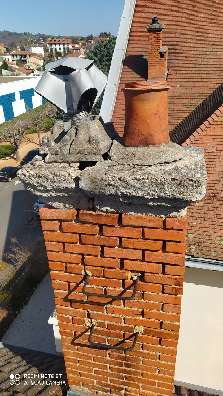 La cheminée avant travaux